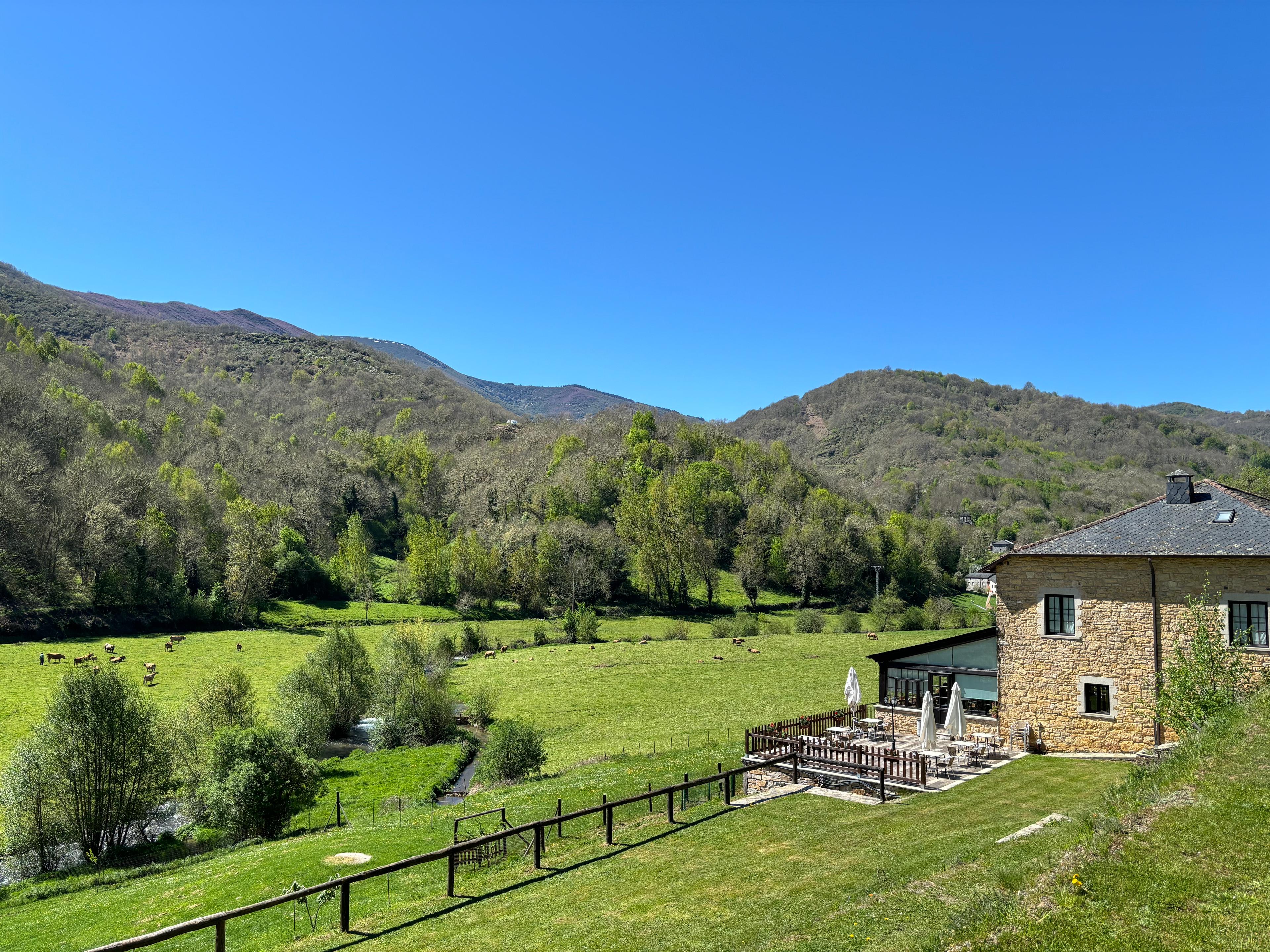 Scenic view of Las Herrerías on the Camino Aragonés