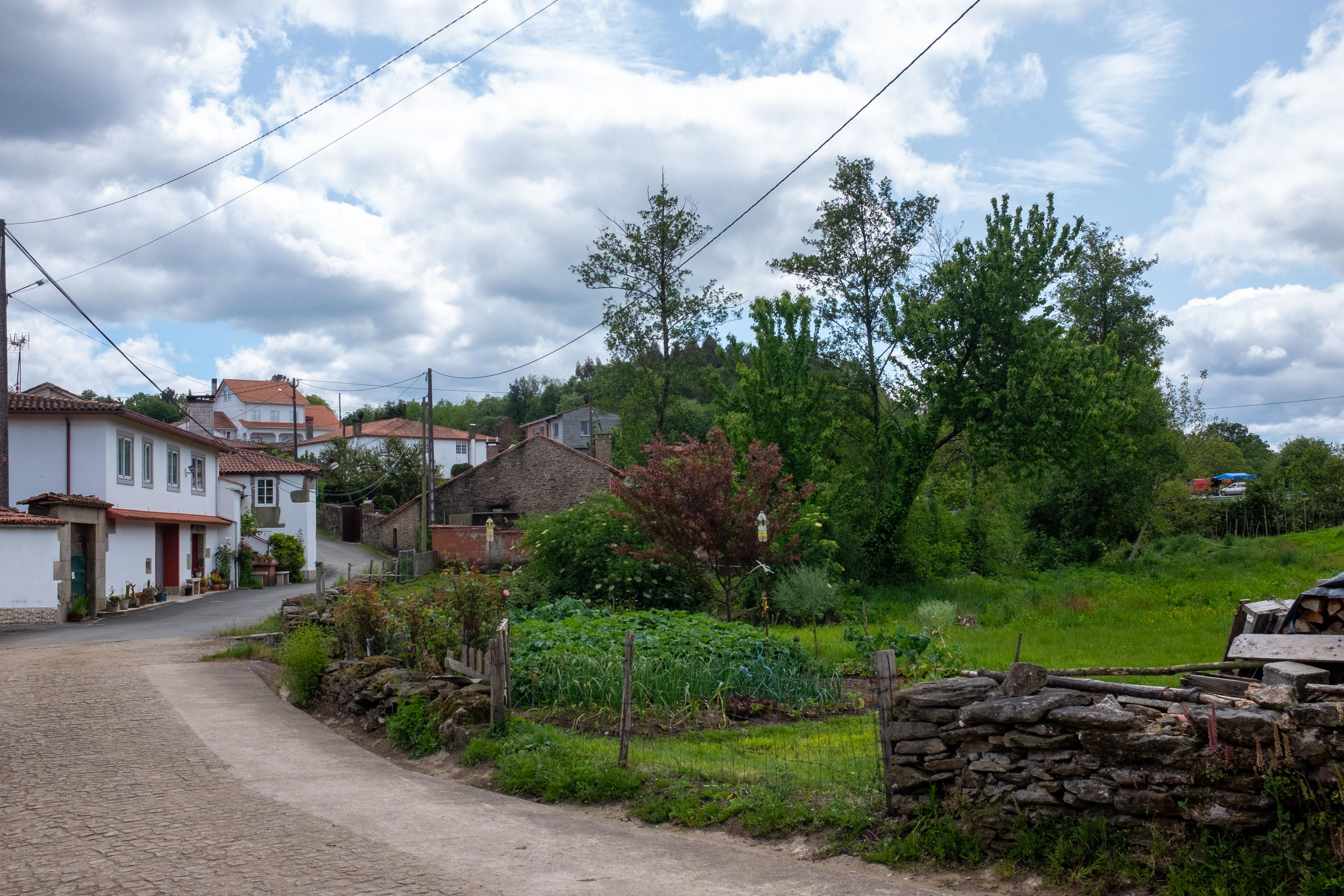 Scenic view of A Laxe on the Camino Francés
