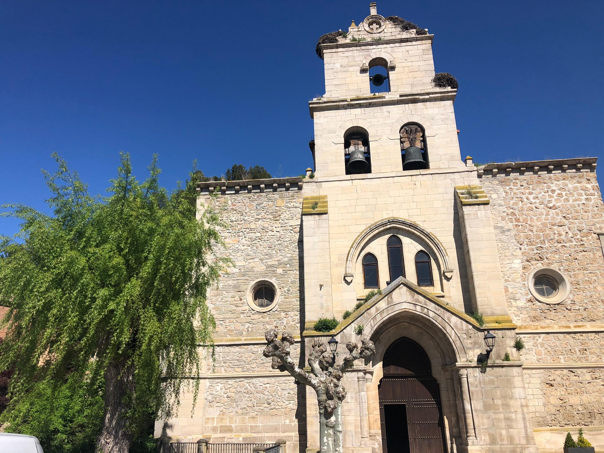 Scenic view of Belorado on the Camino de Invierno