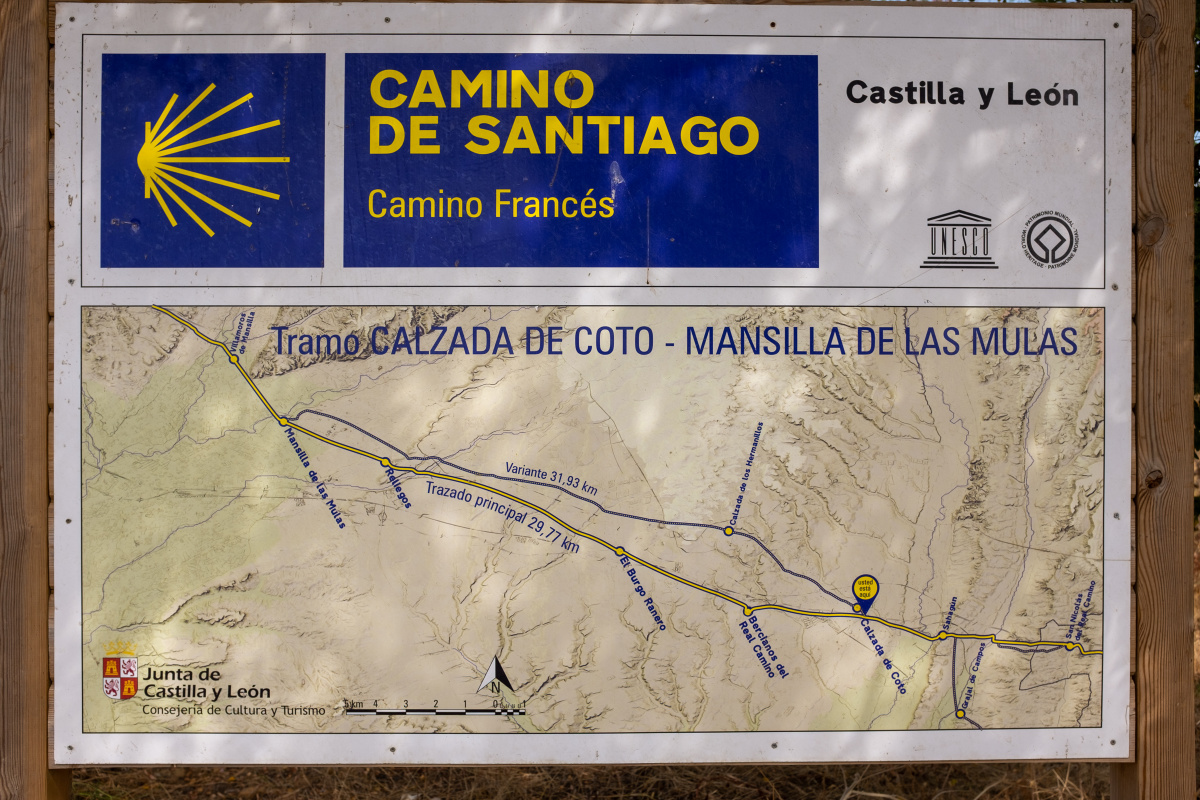 Photo of Straight along the Camino Real or turn Right for the Via Trajana on the Camino de Santiago