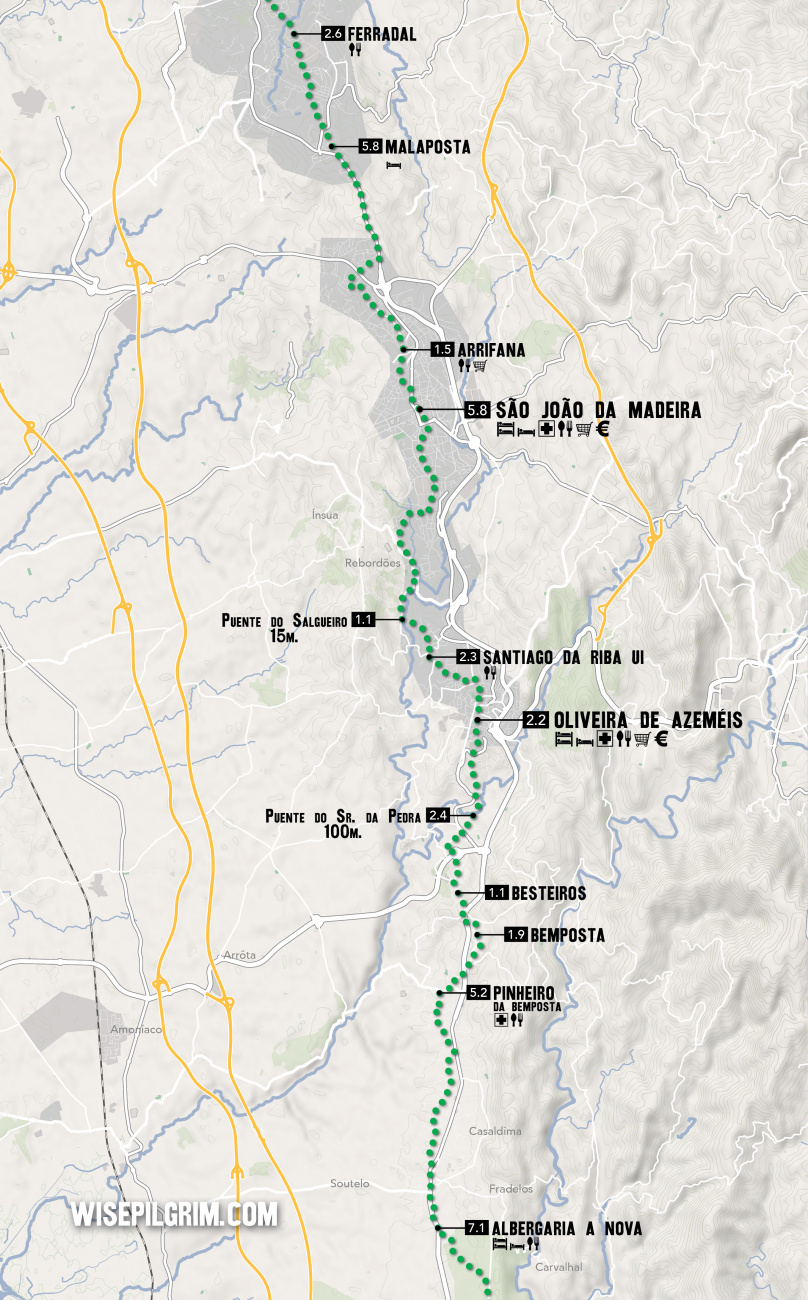 Camino Portugues Map 11