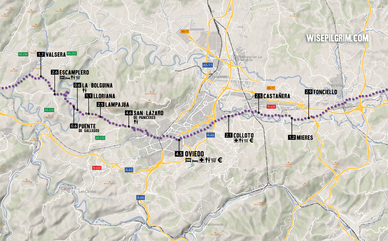 Camino Primitivo Map 2
